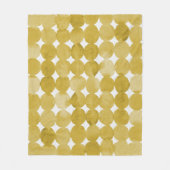 Rendy waterverf gele stippen patroon fleece deken (Voorkant)