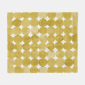 Rendy waterverf gele stippen patroon fleece deken (Voorkant (Horizontaal))