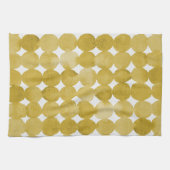 Rendy waterverf gele stippen patroon theedoek (Horizontaal)