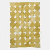 Rendy waterverf gele stippen patroon theedoek (Verticaal)