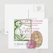 Rene Descartes Briefkaart (Voorkant / Achterkant)