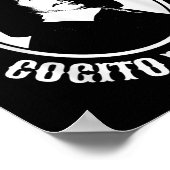 Rene Descartes Cogito Ergo Sum Quote Poster (Hoek)