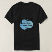 Rene Descartes Good Mind T-shirt (Design voorkant)
