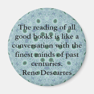 Rene Descartes Literature Quote Magneet