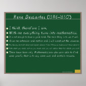 Rene Descartes Mathematics Posters Citaten (Voorkant)