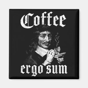 René Descartes Principles Philosophy Coffee Ergo S Magneet