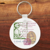 Rene Descartes Sleutelhanger (Voorkant)