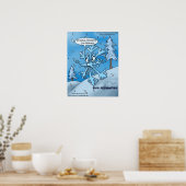 Rene Descartes Snowflake Funny Posters (Keuken)