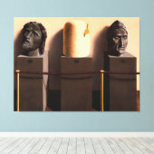 Rene Magritte art Canvas Afdruk (Insitu (Houten vloer))