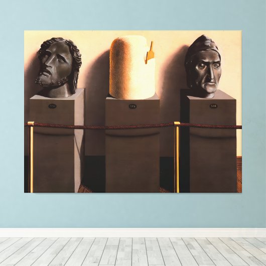 Rene Magritte art Canvas Afdruk (Insitu (Houten vloer))