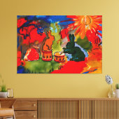 Rene Magritte art Canvas Afdruk (Insitu (Woonkamer))