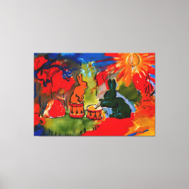 Rene Magritte art Canvas Afdruk