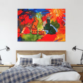 Rene Magritte art Canvas Afdruk (Insitu (Slaapkamer))