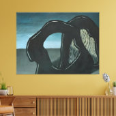 Rene Magritte art Canvas Afdruk (Insitu (Woonkamer))
