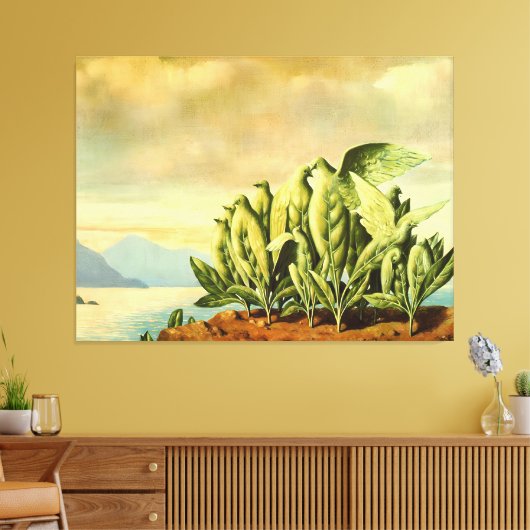 Rene Magritte art Canvas Afdruk (Insitu (Woonkamer))