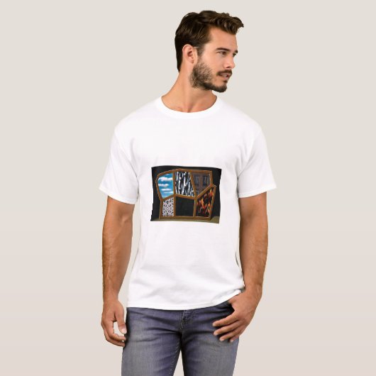 Rene Magritte art T-shirt (Voorkant volledig)