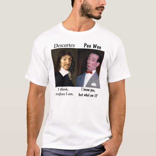Rene 'n' Pee Wee over het bestaan T-shirt (Voorkant)