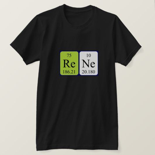Rene periodieke lijstnaam shirt (Design voorkant)
