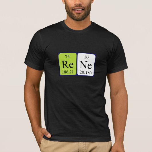 Rene periodieke lijstnaam shirt (Voorkant)