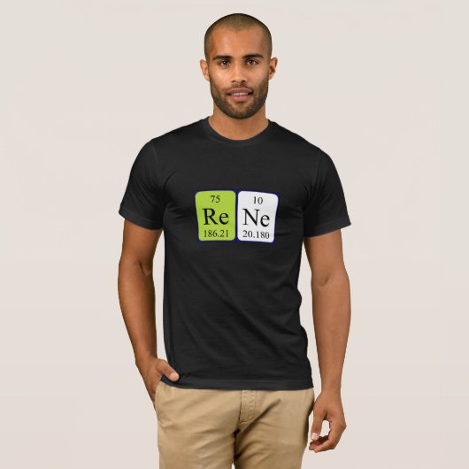 Rene periodieke lijstnaam shirt (Voorkant volledig)