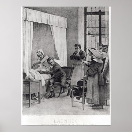 Rene Theophile Hyacinthe Laennec Poster (Voorkant)