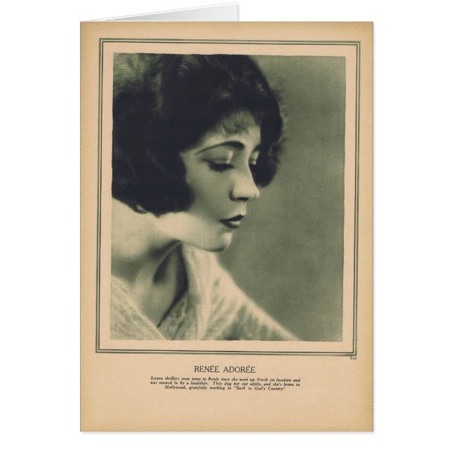 Renee Adoree  1927 portret (Voorkant)