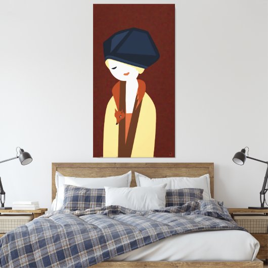 Renee Canvas Afdruk (Insitu (Slaapkamer))