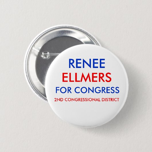 RENEE ELLMERS VOOR CONGRESS Button (Voorkant /achterkant)