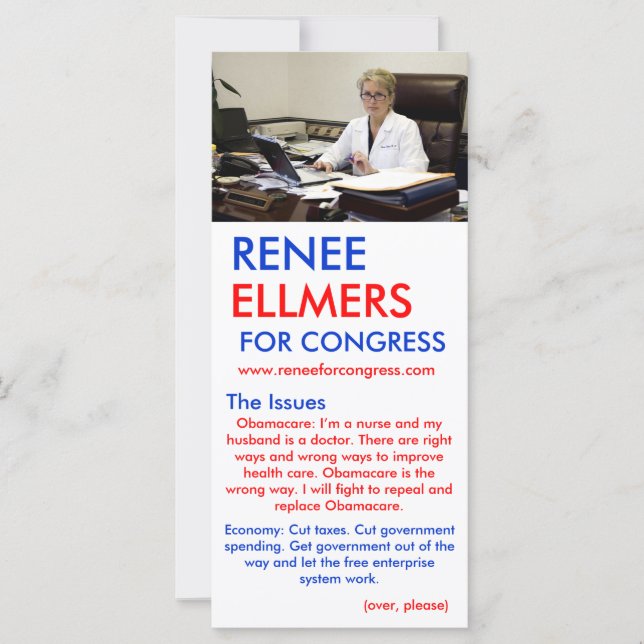 Renee Ellmers voor het Congres Hand Outs (Voorkant)