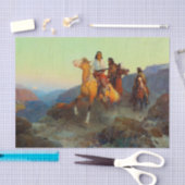 Renegade Apache door Frank Tenney Johnson Tissuepapier (Craft)