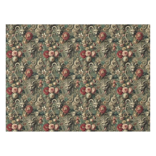 🩸 Renegade Harvest – Gothic Large Pattern Tafelkleed (Voorkant (Horizontaal))