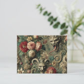 🩸 Renegade Harvest – Gotisch Victoriaans Feestdagenkaart (Staand voorkant)