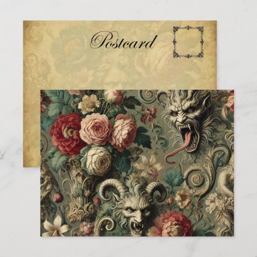 🩸 Renegade Harvest – Gotisch Victoriaans Feestdagenkaart (Voorkant / Achterkant)