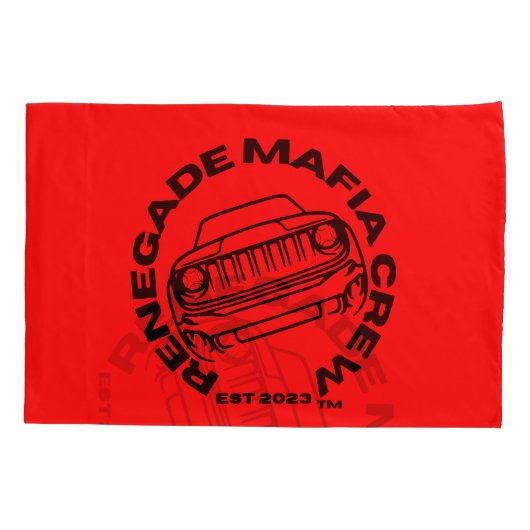 Renegade Maffia Crew Kussen Hoesje Set Kussensloop (Achterkant-Links)