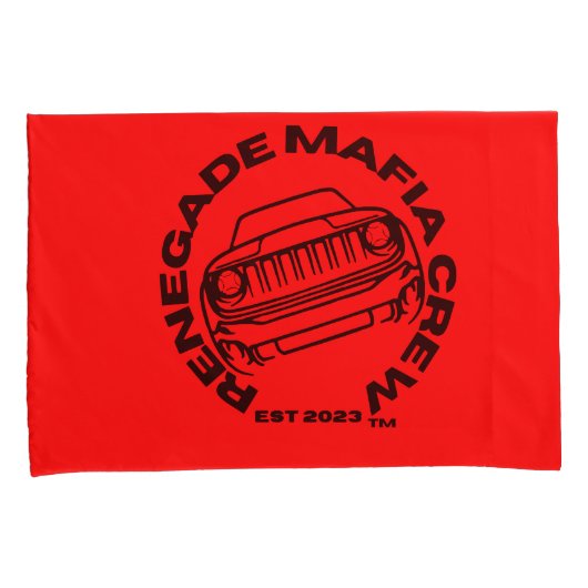 Renegade Maffia Crew Kussen Hoesje Set Kussensloop (Voorkant-Rechts)