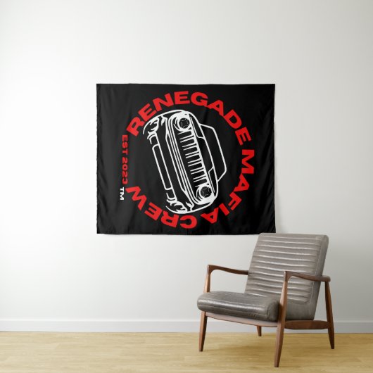 Renegade Maffia Crew Tapestry Wandkleed (In Situ (horizontaal))