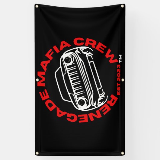 Renegade Maffia Crew Vinyl Vlag Spandoek (Verticaal)