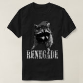 Renegade Raccoon Animal Natuur Bandit T-shirt (Design voorkant)
