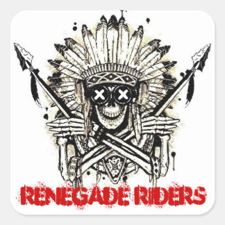 Renegade Riders Vierkante Sticker