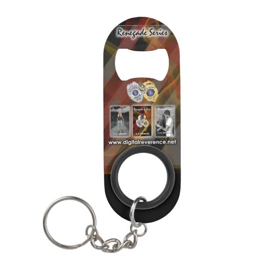 Renegade serie mini flesopening met Sleutelhanger Mini Flessenopener (Voorkant)