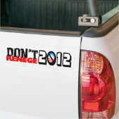 Renege 2012 niet bumpersticker (Op Truck)