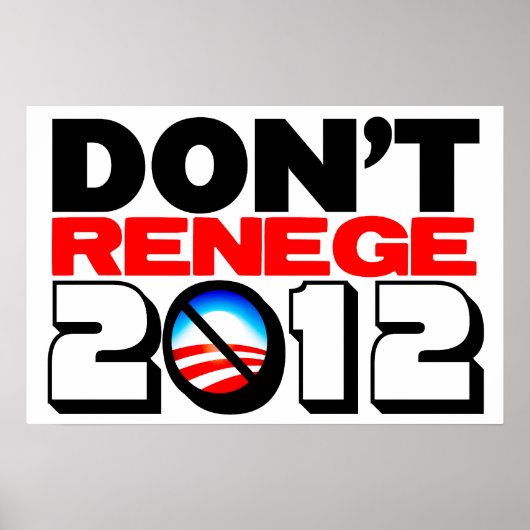 Renege 2012 niet poster (Voorkant)