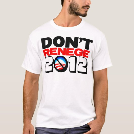 Renege 2012 niet t-shirt (Voorkant)