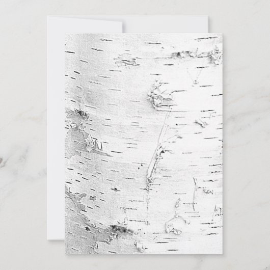 Reneing Vows Ceremony Birch Tree Hearts Kaart (Achterkant)