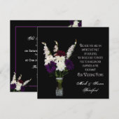Reneing Wedding Vows - Bloerregeling Kaart (Voorkant / Achterkant)