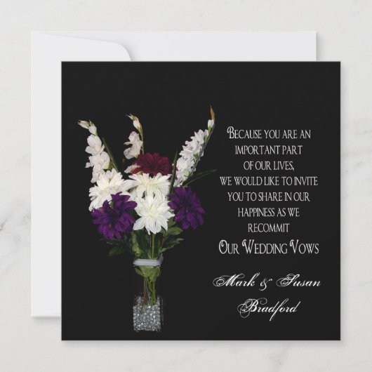 Reneing Wedding Vows - Bloerregeling Kaart (Voorkant)