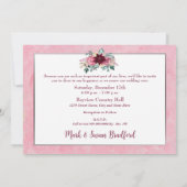 Reneing Wedding Vows Kerstroze Poinsettias Kaart (Achterkant)