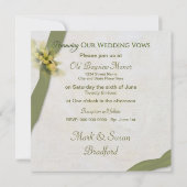 Reneing Wedding Vows - Uitnodiging - Floral (Achterkant)