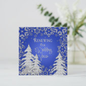 Reneing Wedding Vows - Uitnodiging - Snowflakes (Staand voorkant)