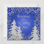 Reneing Wedding Vows - Uitnodiging - Snowflakes (Voorkant)